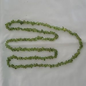 Peridot Crystal Single Strand Necklace - August Birthstone